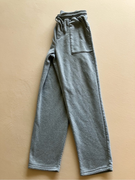 SHEIN Other - SHEIN Men’s S Grey Wide Leg Sweatpants - Elastic Drawstring Waist, Patch Pockets